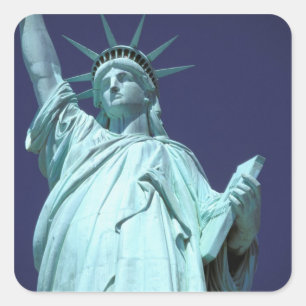 North America, USA, New York, New York City. 7 Square Sticker