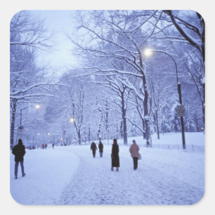 North America, USA, New York, New York City. 8 Square Sticker