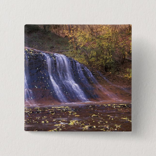 North America, USA, Utah, Zion National Park. 2 Inch Square Button (Front)