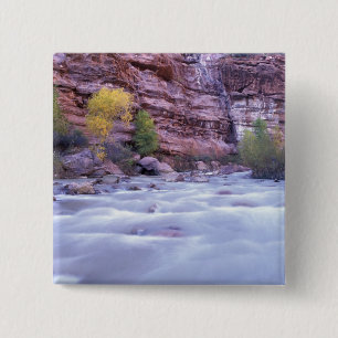 North America, USA, Utah, Zion National Park. 2 Inch Square Button