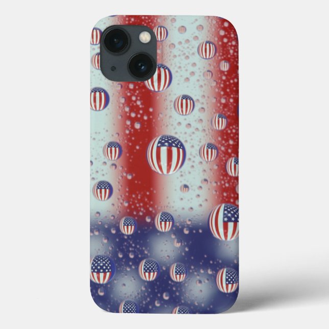 North America, USA, WA, Redmond, U.S. Flag Case-Mate iPhone Case (Back)