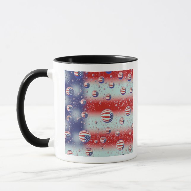 North America, USA, WA, Redmond, U.S. Flag Mug (Left)