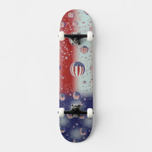 North America, USA, WA, Redmond, U.S. Flag Skateboard