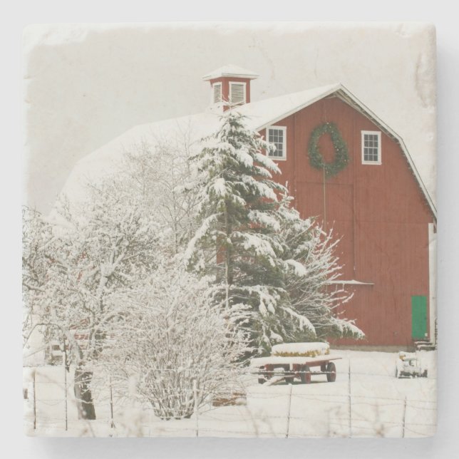 North America, USA, WA, Whidbey Island. Stone Coaster (Front)