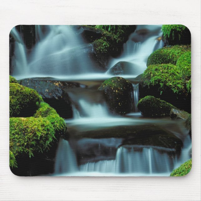 North America; USA; Washington, Sol Duc Cascade Mouse Pad (Front)