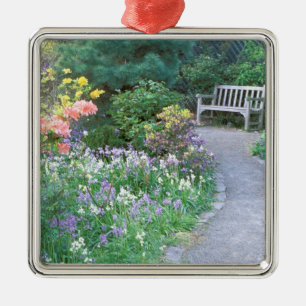 North America, USA, Washington State, Seattle. 5 Metal Ornament