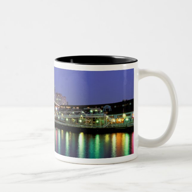 North America, USA, Washington State, Seattle. 6 Two-Tone Coffee Mug (Right)