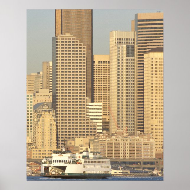 North America, USA, Washington State, Seattle. Poster (Front)