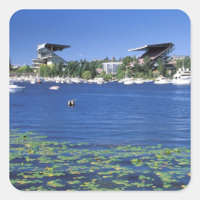 North America, USA, Washington State, Seattle, Square Sticker (Front)