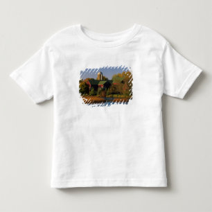 North America, USA, Wisconsin. Red Barn in Toddler T-shirt