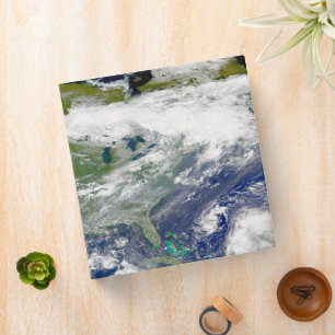 North America With Smoke Visible In Locations. Binder