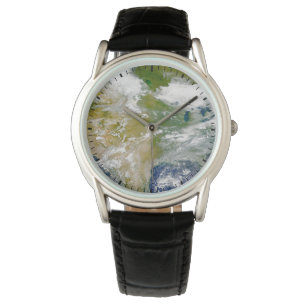 North America With Smoke Visible In Locations. Watch