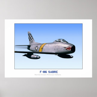 North American F-86 Sabre Poster