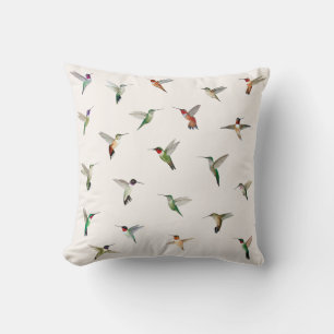 North American Hummingbirds Throw Pillow