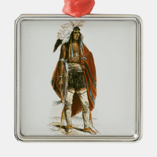 North American Indian Metal Ornament