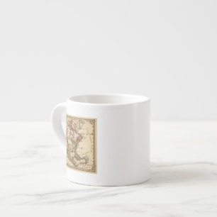 North American Map 2 Espresso Cup