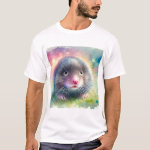 North American Mole 050824AREF133 - Watercolor T-Shirt