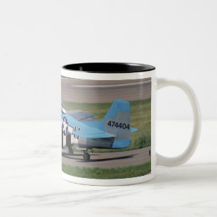 North American P-51 D Dazzling Donna on the Two-Tone Coffee Mug