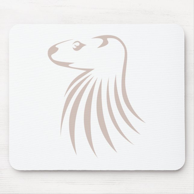 North American River Otter in Swish Drawing Style Mouse Pad (Front)