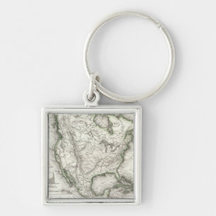 North American Rivers and Mountains Keychain