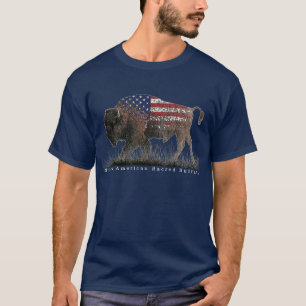 North American Sacred Buffalo Talking Cany T-Shirt