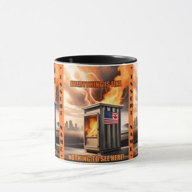 North American Unity: Going Up in Smoke Tank Top Mug (Center)