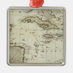 North America's new map Metal Ornament