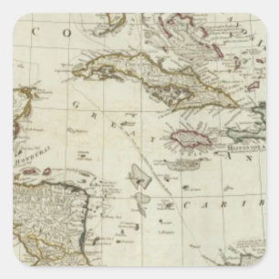 North America's new map Square Sticker