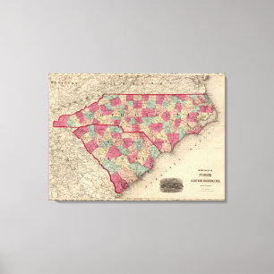 North and South Carolina 5 Canvas Print