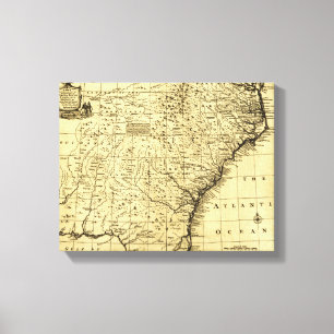 North and South Carolina & Georgia - Panoramic Canvas Print