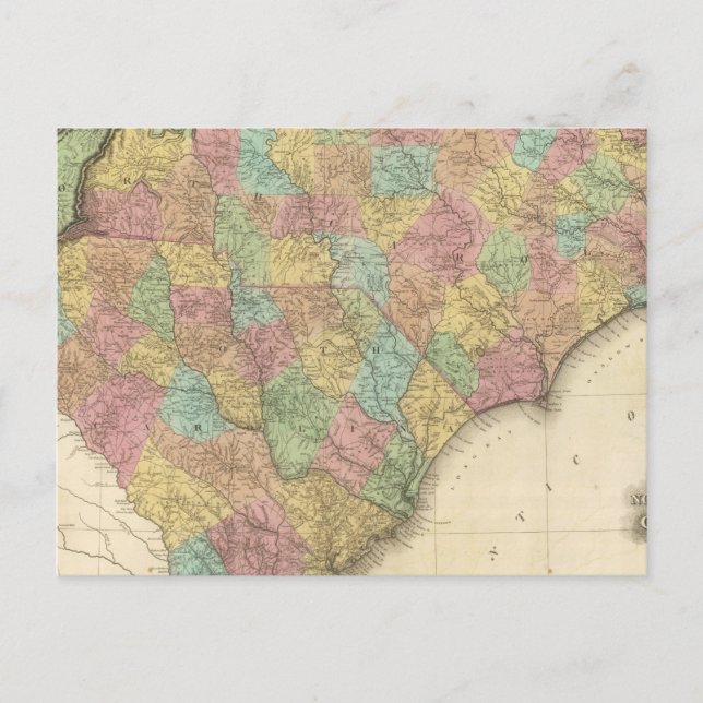 North and South Carolina Postcard (Front)