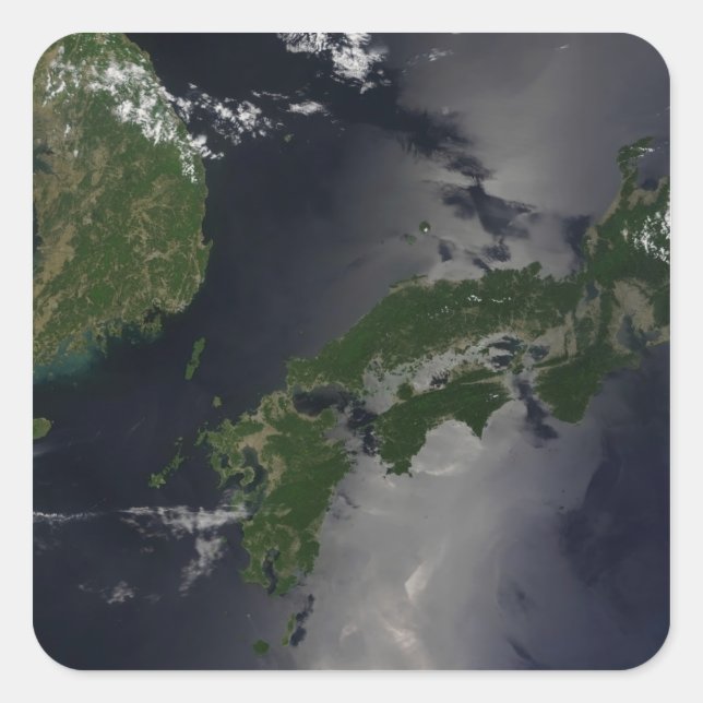 North and South Korea, Square Sticker (Front)