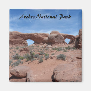 North and South Windows- Arches National Park Magnet