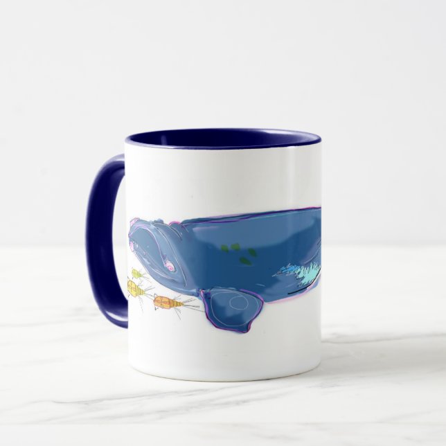 "North Atlantic Right Whale" 11oz Combo Mug (Front Left)
