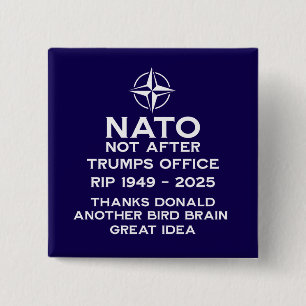 North Atlantic Treaty 2 Inch Square Button