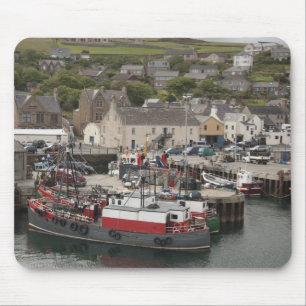North Atlantic waterfront port of Stromness Mouse Pad