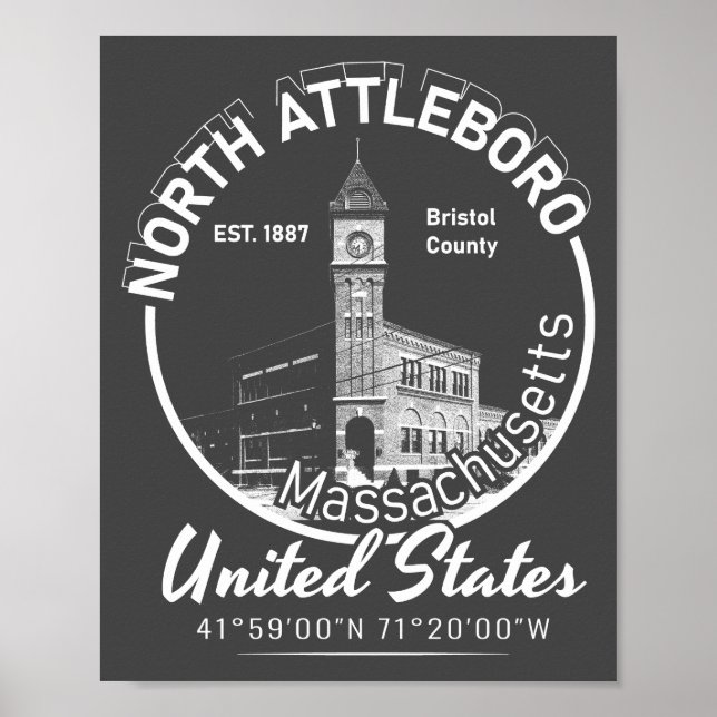 NORTH ATTLEBORO - MASSACHUSETTS POSTER (Front)