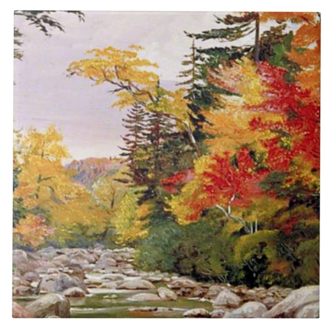 North - Autumn Tints, White Mountains Tile (Front)