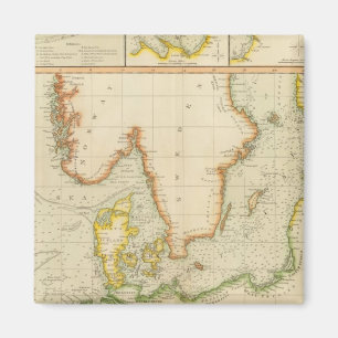 North, Baltic seas Magnet