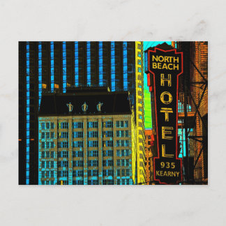 North Beach Hotel Muses Postcard