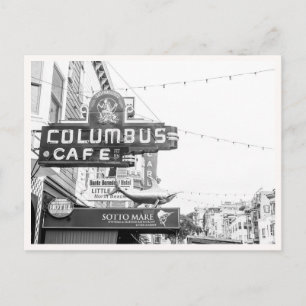 North Beach Restaurant Signs San Francisco Postcard