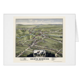 North Berwick, ME Panoramic Map - 1877
