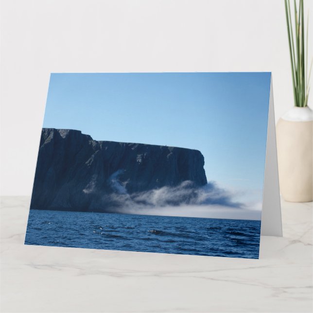 North Cape cliffs Norvège carte de voeux (Devant)