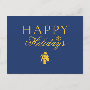 North Carolina A&T State University   A Logo 2 Holiday Postcard