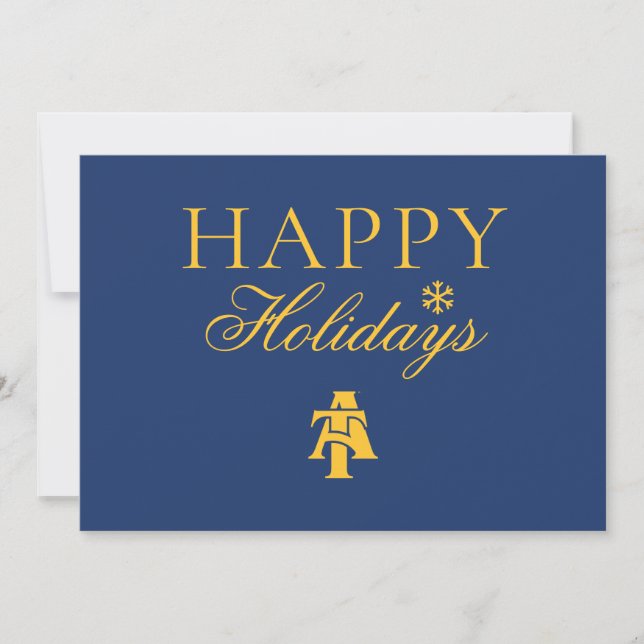 North Carolina A&T State University | A Logo Holiday Card (Front)