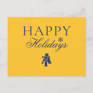 North Carolina A&T State University   A Logo Holiday Postcard