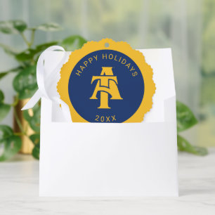 North Carolina A&T State University A Logo Ornament Card