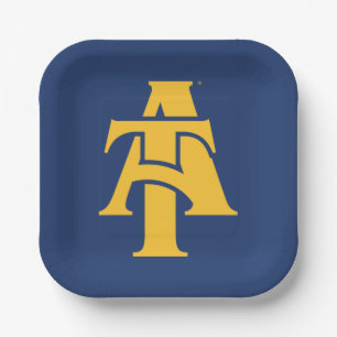 North Carolina A&T State University A Logo Paper Plate