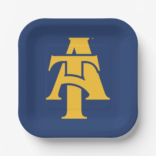 North Carolina A&T State University | A Logo Paper Plate (Front)