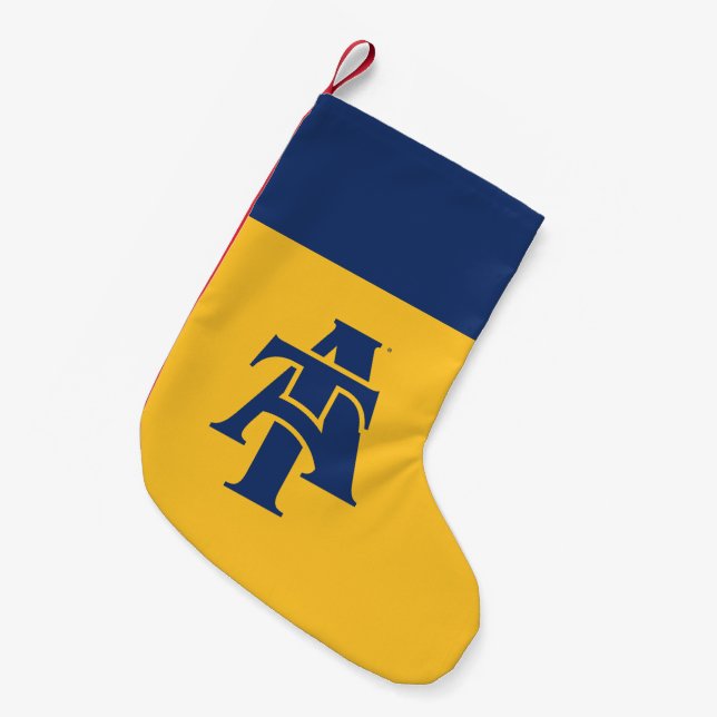 North Carolina A&T State University | A Logo Small Christmas Stocking (Front (Hanging))
